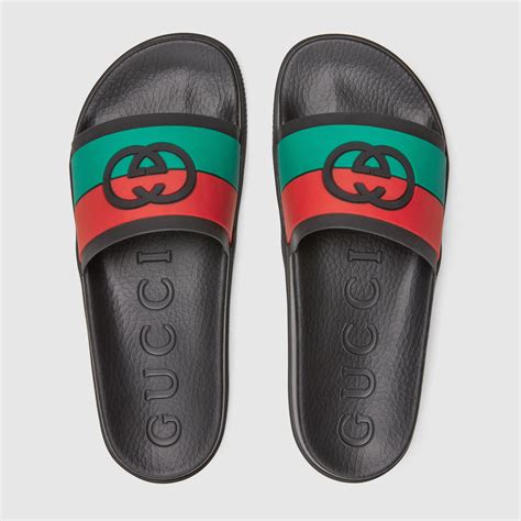 gucci red slides men